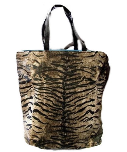 Brandneu Roberto Cavalli Damen Tier Tiger Druck Shopper Tragetasche - Bild 1 von 2