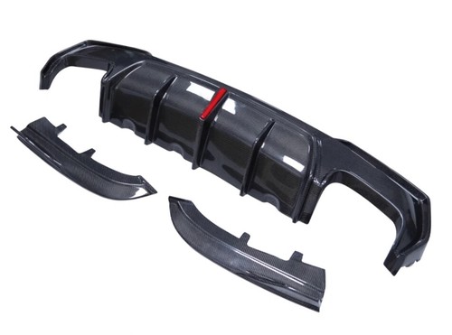 Real Carbon Rear Diffuser Bumper Lip Spoiler For BMW 4Series G22 G23 2021-2024 E - Foto 5 di 9