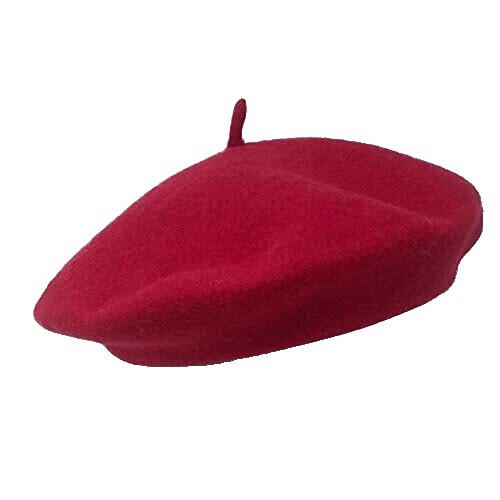 Béret Commando Amarante 100% Laine Mérinos - Fabrication Française - Neuf
