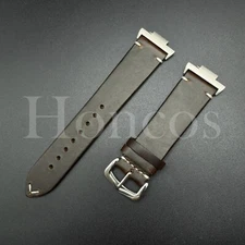 D/Brown Genuine Leather Vintage Oil Watch Strap Band Fits for Tissot PRX Adapter