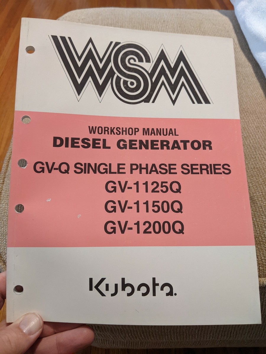 05 本・雑誌・漫画 Kubota WSM ワークショップマニュアル