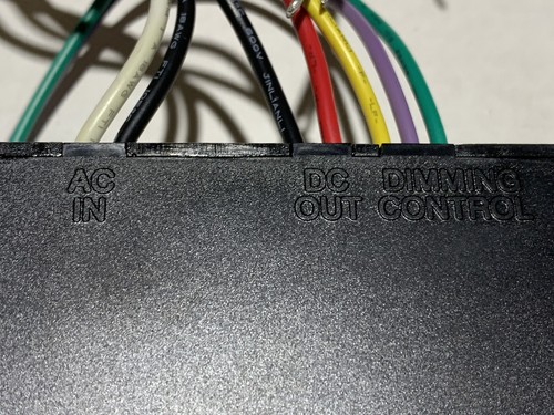 NEW LED Driver 40W 1660mA Dimmable 100-277VAC 8-24VDC 0-1.66A Lighting IP66 - Picture 3 of 4