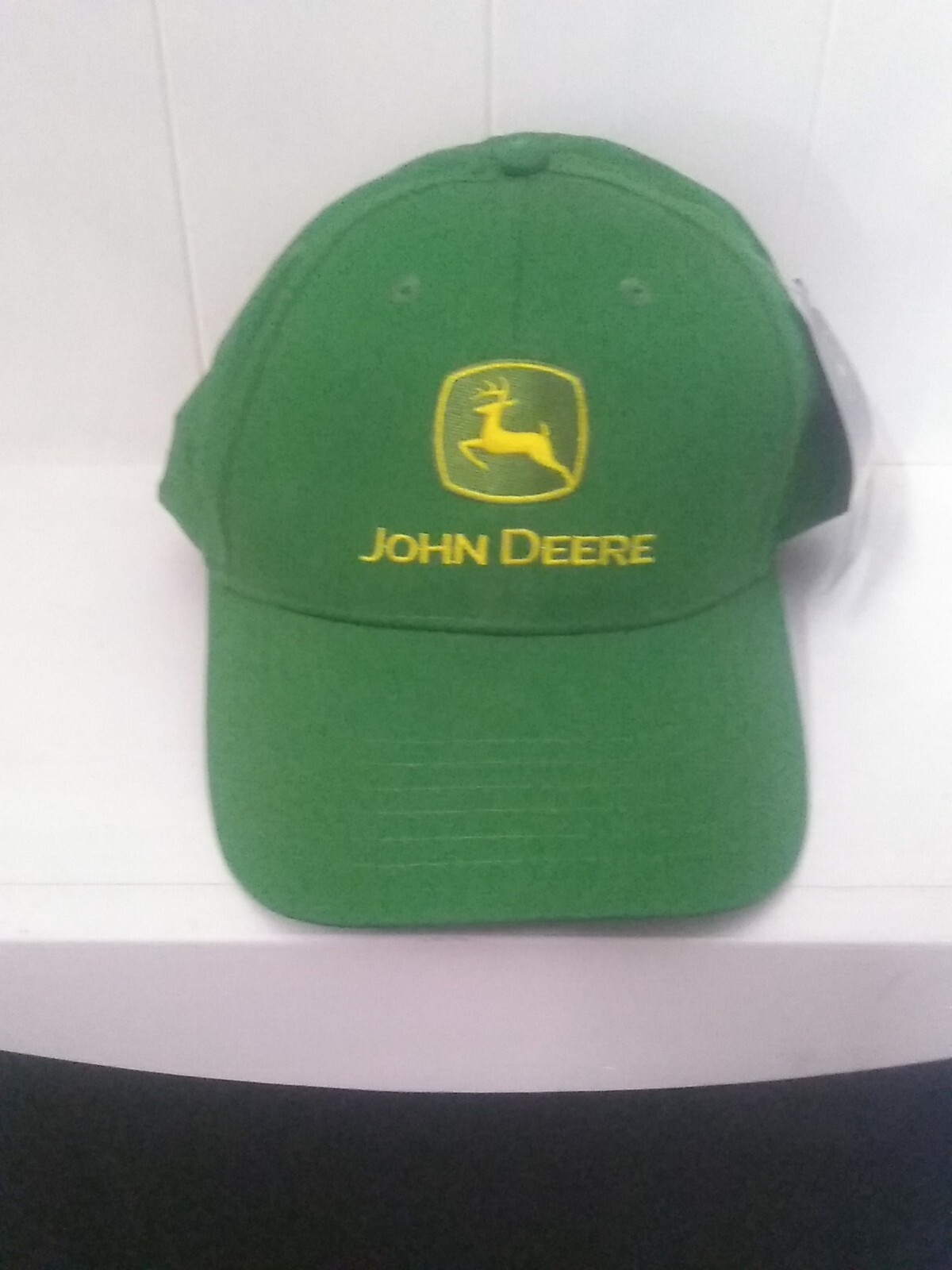 New John Deere Snapback Green Hat Cap Farm Patch 2-Leg Deer IA. NWT