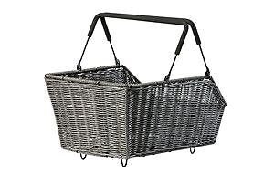 Basil Cento Rattan Look MIK - Fahrradkorb - hinten - braun