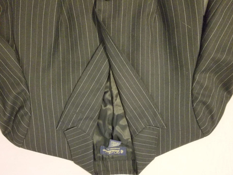 女式 Brooks Brothers 羊毛夹克外套 4 黑色棉 — 第 2/4 张图片