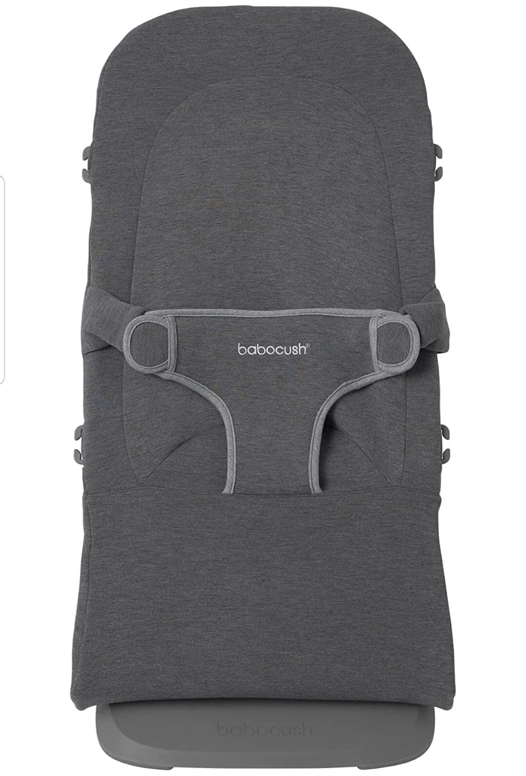 Ergonomic Baby Bouncer, Soft Double Jersey Fabric, Safety Harness, Reversable