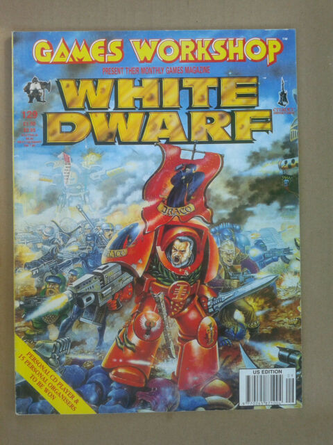 Games Workshop White Dwarf Mag . Issue # 129 Sept 1990 see content Page