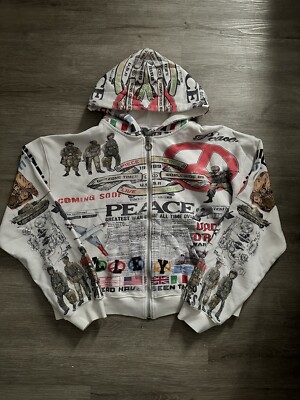 Vale Lives 'Peace' Zip Up Hoodie Brand New W/ Tag | eBay