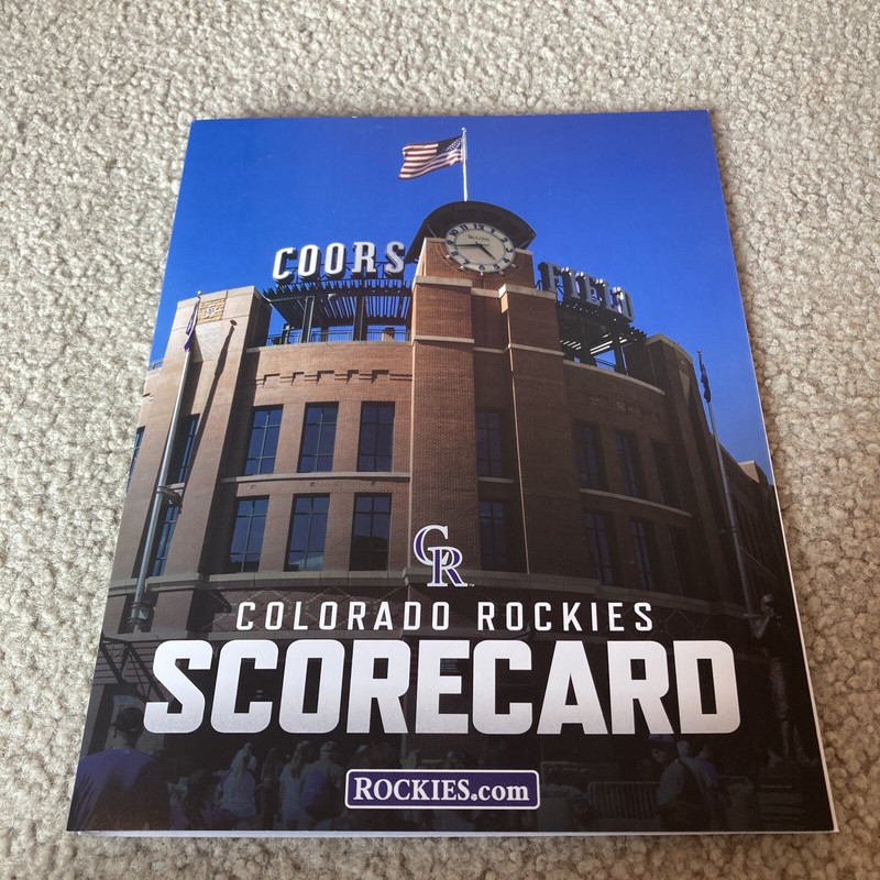 Coors Field Official Scorecard Rockies VS New York Mets 6/6/25