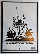 ⭐Scherenschnittpapier - 10 Bögen - Schwarz - 3900 - PVP⭐