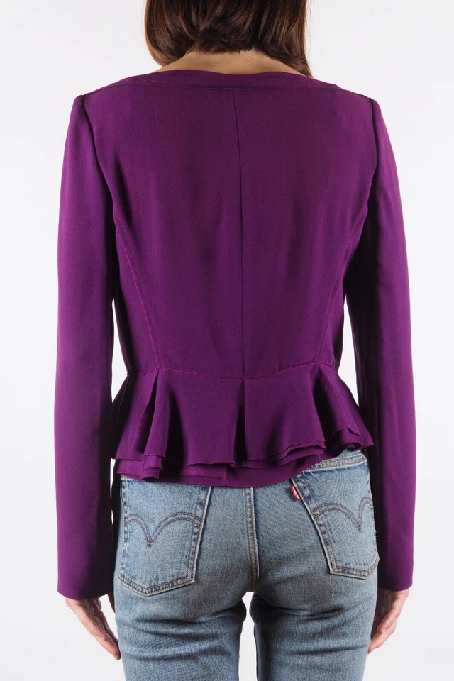 Chaqueta ligera para mujer PRADA vintage púrpura seda talla IT 42 / US 6 Foto 3 de 4