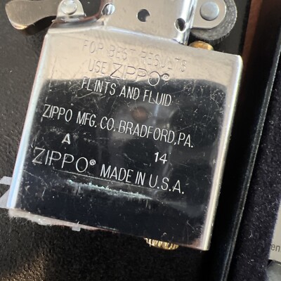 Vintage Zippo Lighter Bradford, PA Made In USA In Box Chrome 207