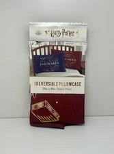 Harry Potter Hogwarts & Platform 9 ¾ Reversible Pillowcase 20" x 30" 1 Piece New