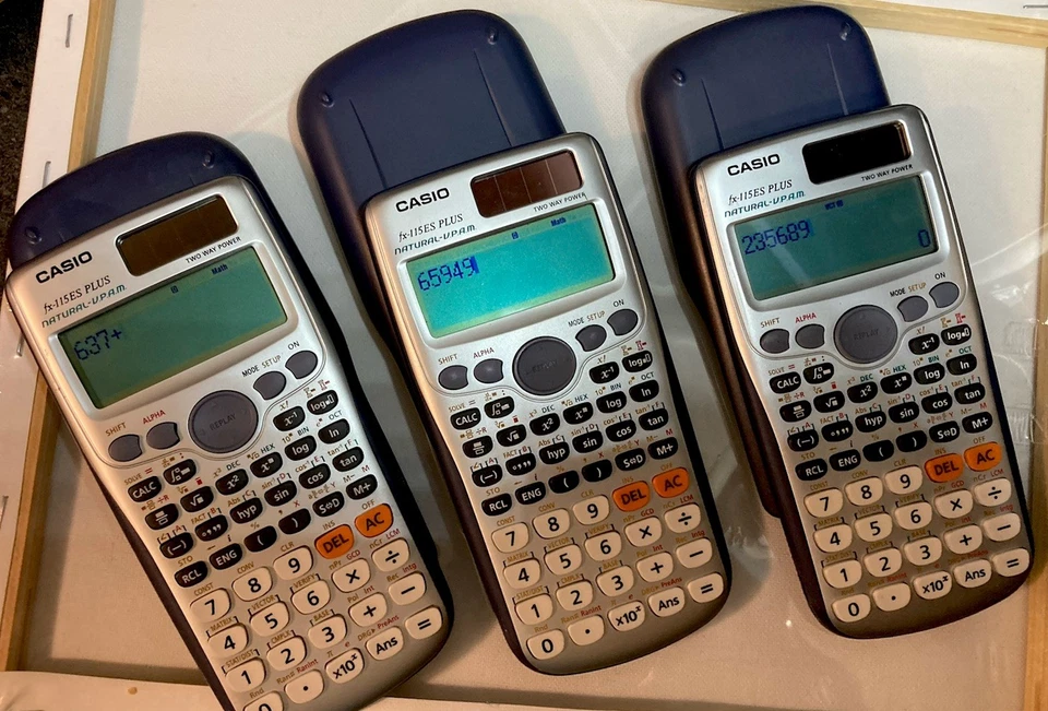 TI-83/TI-83plus  Lot Tested  W/  Other Calcs W/ Some Cases - Image 3 of 4
