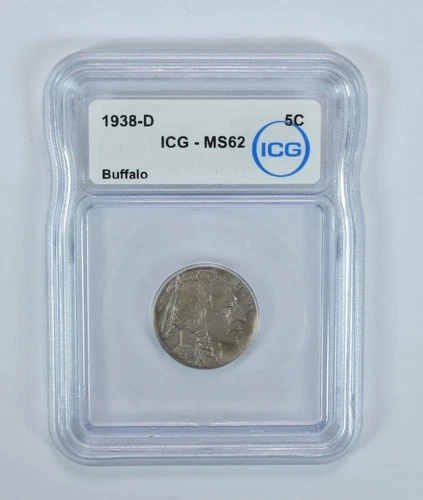 1938-D Indian Head Buffalo Nickel MS62 ICG *1241