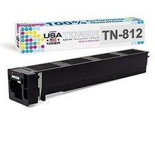 Toner for use in Konica Minolta bizhub 758, 808, TN-812 Black, 1 Cartridge 