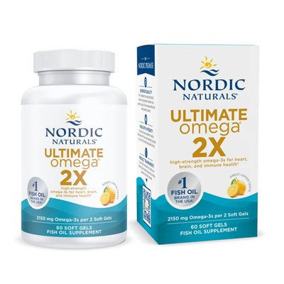 Nordic Naturals Ultimate Omega 2X - Omega for Heart, Brain & Immune Health 60 Ct