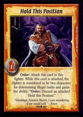 Hold This Position - Action - Warlord Saga of the Storm