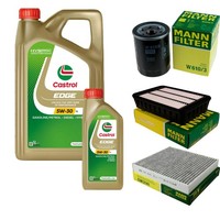 Inspektionskit Filter Castrol 6L ÖL 5W30 FüR Mitsubishi Outlander II Cw_W 2.2
