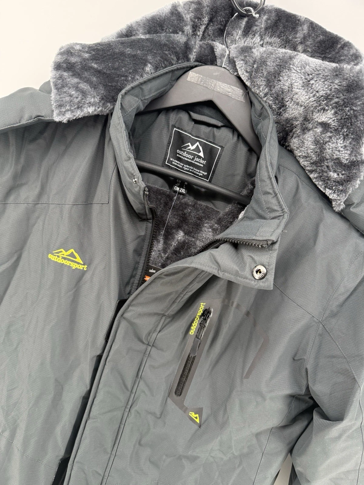 TACVASEN Jacket Mens Medium Winter Fleece Lined Water Resistant Ski Snow Parka - product detail image 2