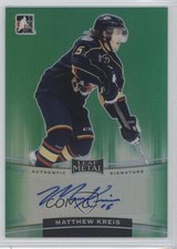 2014-15 ITG Leaf Metal Green Prismatic 1/10 Matthew Kreis #BA-MK1 Auto 1p0