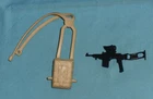vtg G.I. GI JOE gijoe CRAZYLEGS WEAPONS PARTS LOT parachute gun stock FREE SHIP