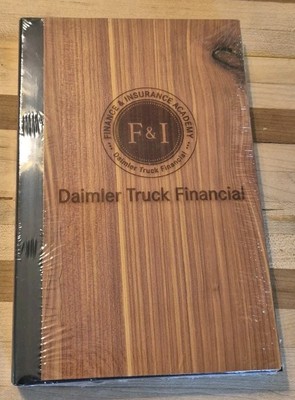 Sealed Blank Hardcover Journal Woodgrain Design Insurance Business Advertising 