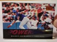 1996 SPORTFLIX POWER SURGE MANNY RAMIREZ #17 CLEVELAND INDIANS