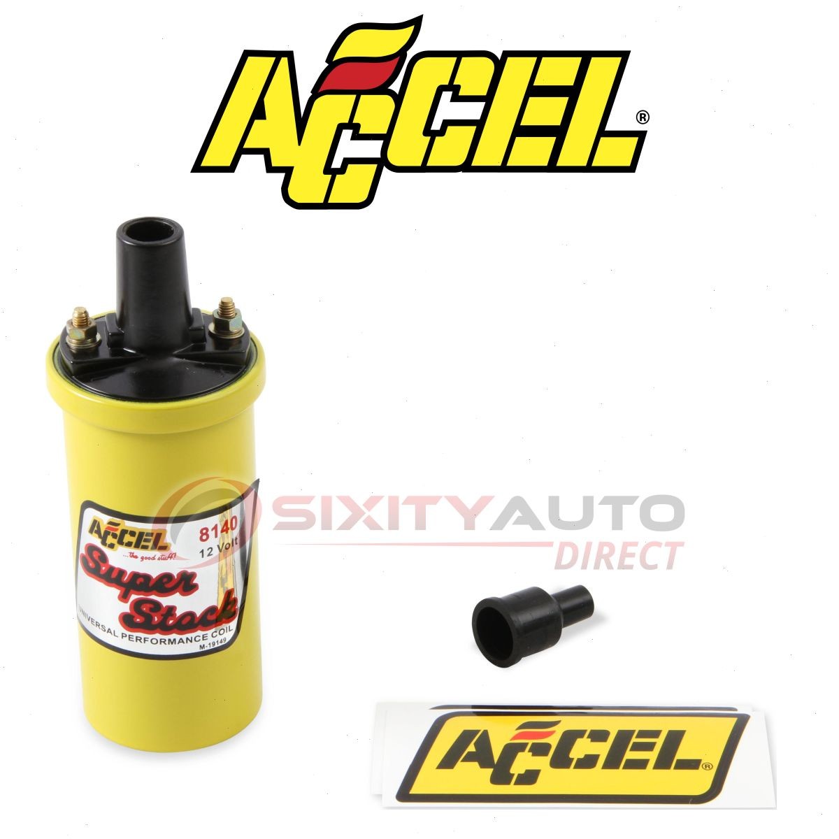 ACCEL Ignition Coil for 1968-1974 Dodge D300 Pickup 3.7L 5.2L 5.9L 6.6L L6 ne