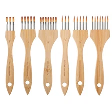 Art Paint Brushes 3 Piece Professional Texture Nylon Wool Oil Watercolor Tool