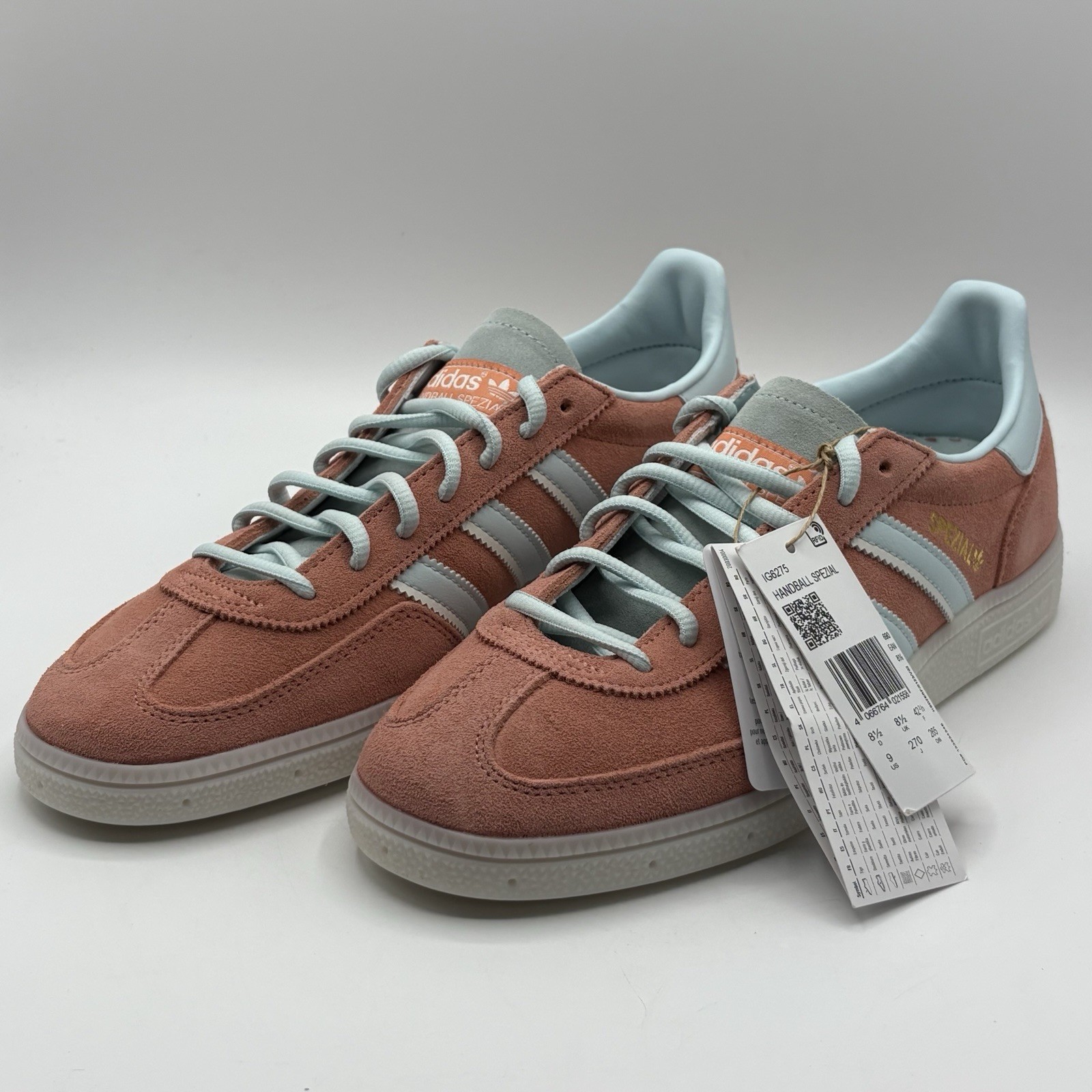 Adidas Handball Spezial Mens Handball Shoes Peach Wonder Clay IG6275 NEW Sz 9