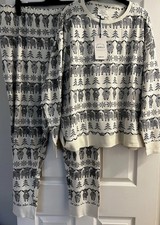 Next Hamish The Highland Cow Christmas Fairisle Fair Isle Pyjamas Size XL 20-22.