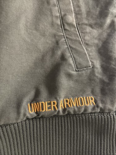 Under Armour Mens Hunting Vest Size L/XL? Green Canvas Quilted Lining EXCELLENT - Picture 5 of 21