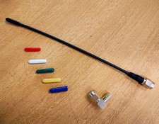 SMA Whip Antenna For Wireless Audio Lectro Or Similar Any  Block + Angle Adapter