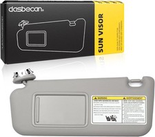 Dasbecan Front Left Driver Side Sun Visor with Vanity Light Compatible with Toyo