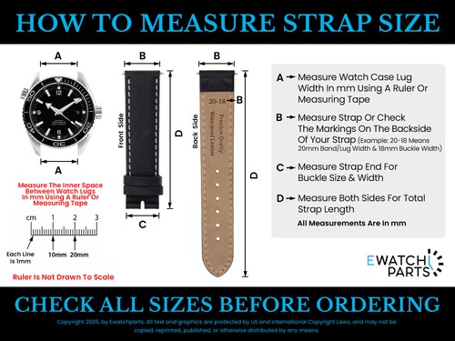 24MM GENUINE LEATHER WATCH STRAP SMOOTH BAND FOR SONY SMART WATCH 2 II BLACK - Picture 2 of 6