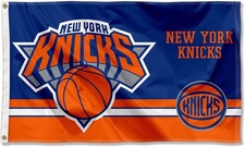 New York Knicks Dual Logo Indoor Outdoor Flag Banner