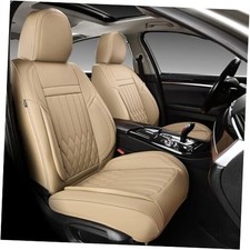 2-Seater Waterproof and Breathable Nappa Leather Car Seat Front I 2P A-Beige