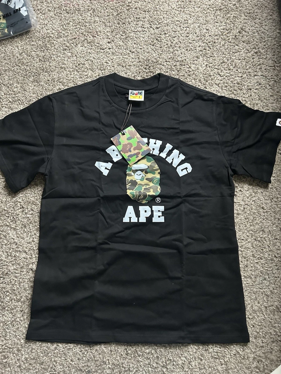 A Bathing Ape男式迷彩T恤| eBay