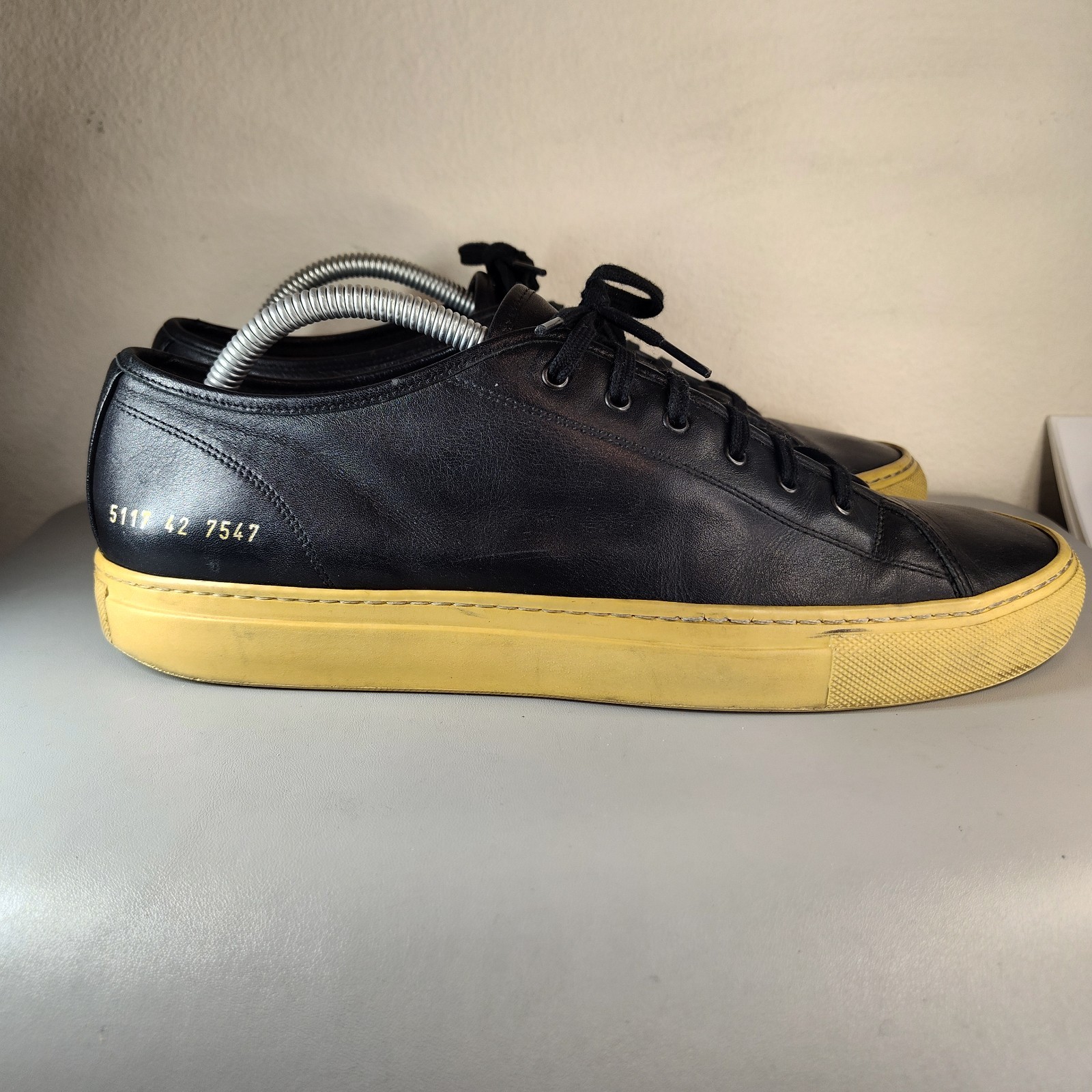 SAOLA Common Projects Sneaker bassa uomo Achille nere suola in gomma taglia EU 42 US 9