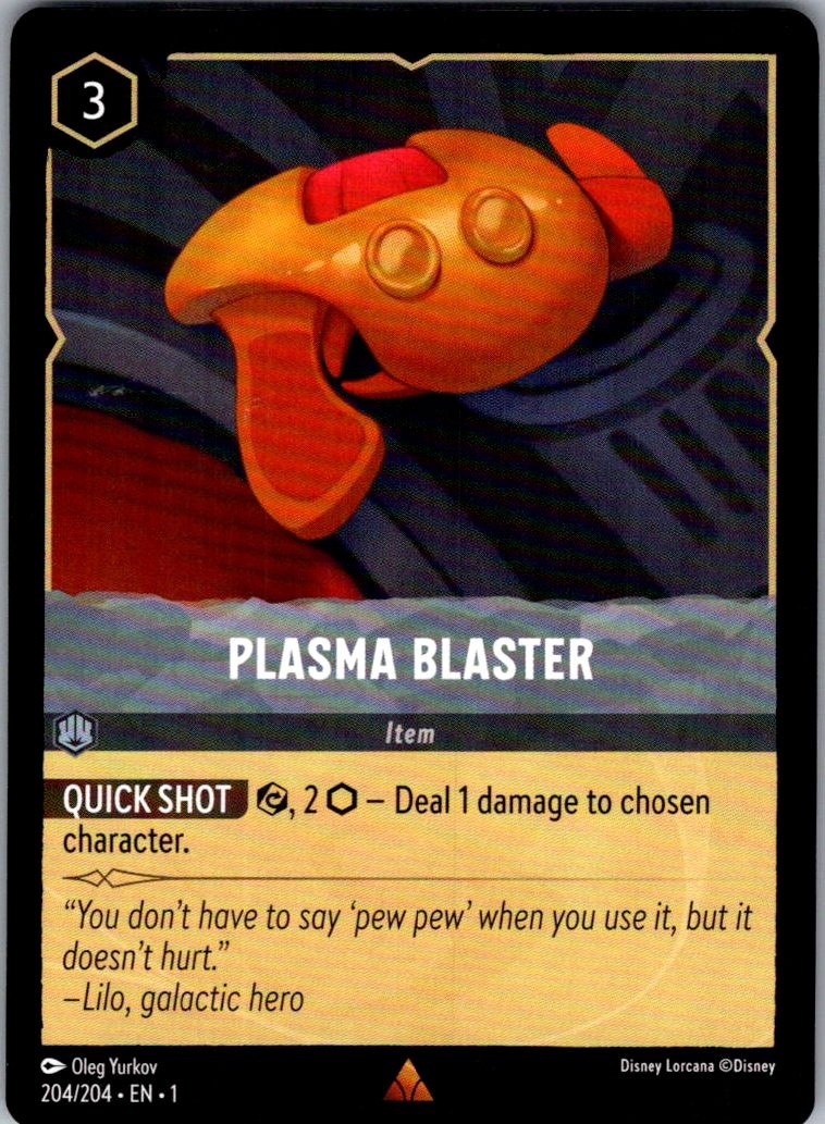 Plasma Blaster The First Chapter 204/204 Rare Lorcana Near Mint
