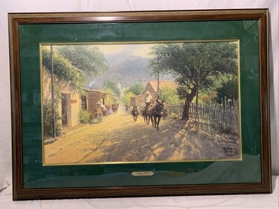 G. Harvey  Ixtapan Village  Limited Edition Print 496/1000 ~37''x 26.5 
