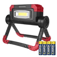 Arbeitsleuchte Werkstattlampe Baustrahler Akku Led 300Lm IP44 + 4Xaa Batterien