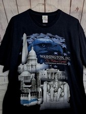 Vintage Washington DC Smithsonian Institution T-Shirt XL Abraham Lincoln Blue