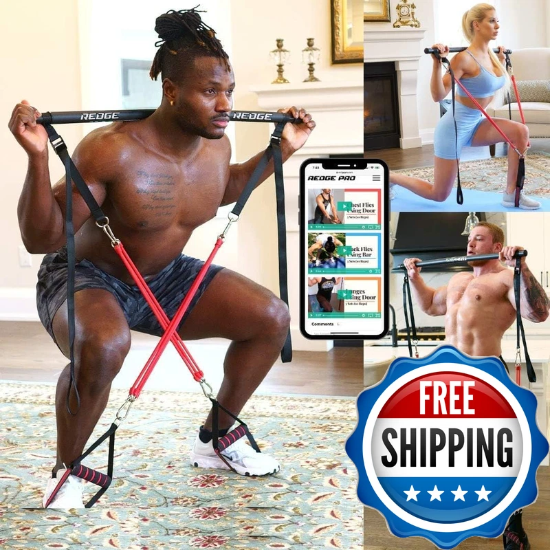 Redge Fit Complete Portable Full Body Home Gym Park Workout Set I Best Gift For