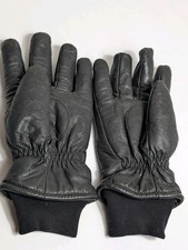 Black Leather Gloves Men Size Medium Made In USA
