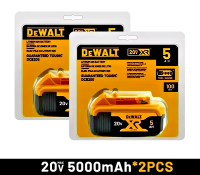 #ad 2 Pack DEWALT DCB205 20V Max XR 5.0Ah Lithium Ion Battery New In Pack USA SELLER $80.99