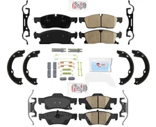 Dodge Durango 2011-2020 Ceramic Brake Pads Rotors Hardware Parking Shoes for V6