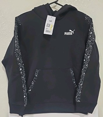 Puma Essentials Animal Print Women's Size M Black 688758 01