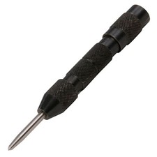 Image of Silverline Auto Centre Punch Steel 130mm Automatic Marking Tool Wood Metal 130mm